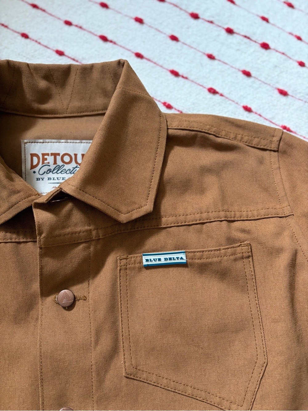 Blue Delta Detour Collection Canvas Jacket Size Large - Picture 2 of 7